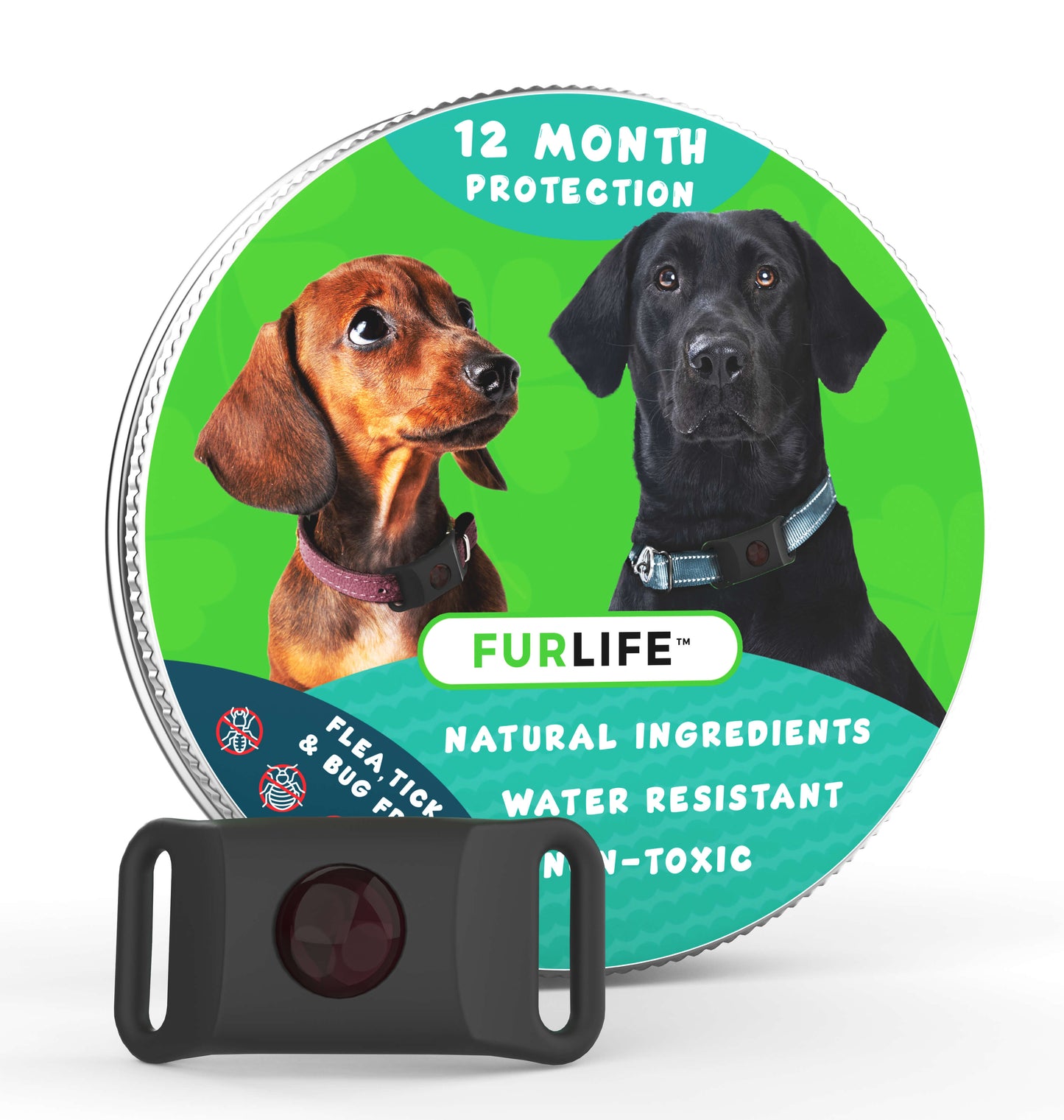 PawLife™ - 12 Months Flea and Tick Tags for Dogs