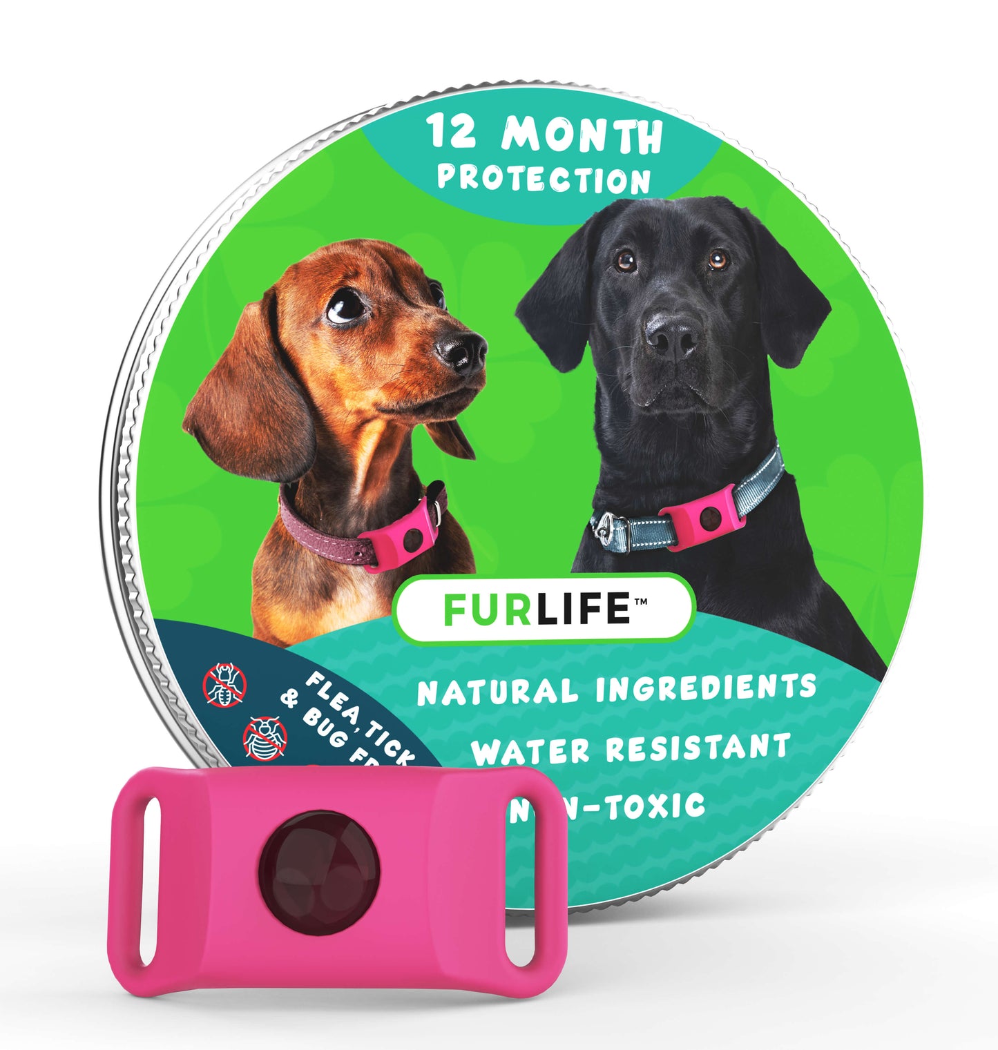 PawLife™ - 12 Months Flea and Tick Tags for Dogs