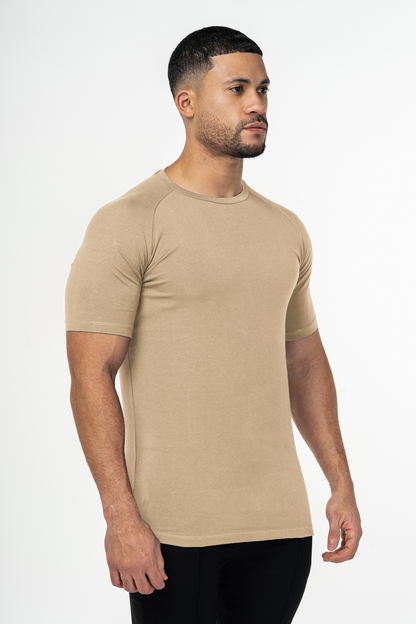 MUSCLE T-SHIRT 3-PACK - CREAM