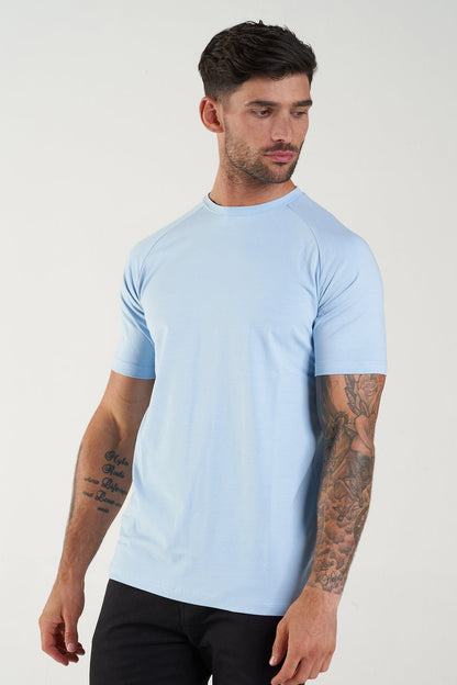 MUSCLE T-SHIRT - LIGHT BLUE