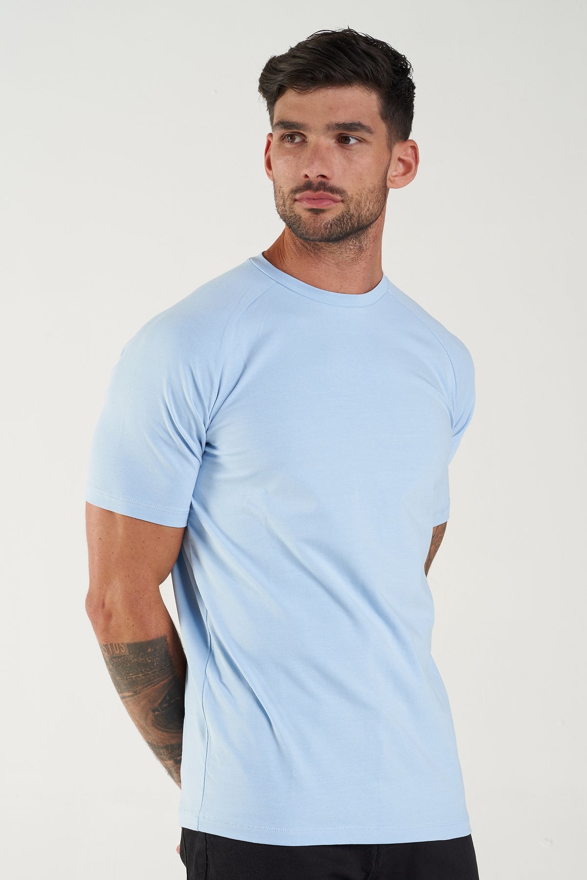 MUSCLE T-SHIRT - LIGHT BLUE