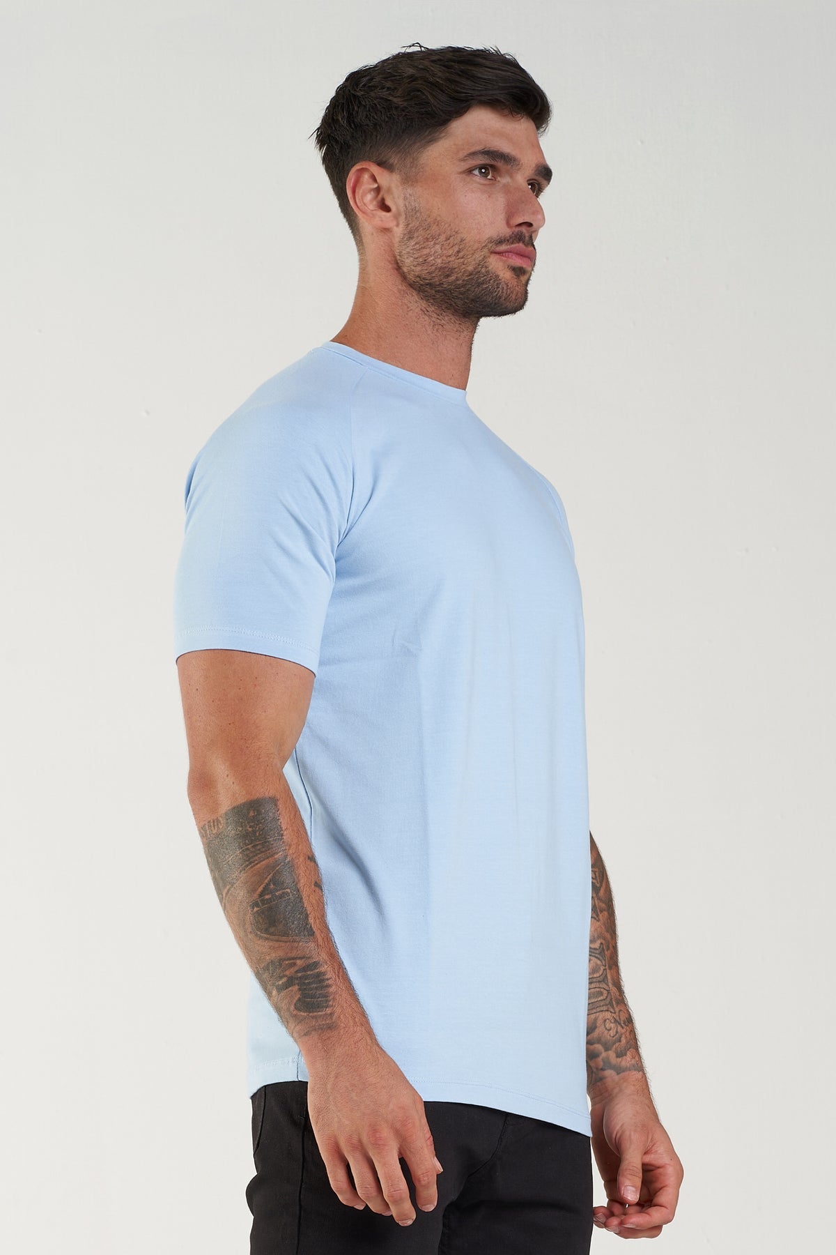 MUSCLE T-SHIRT - LIGHT BLUE