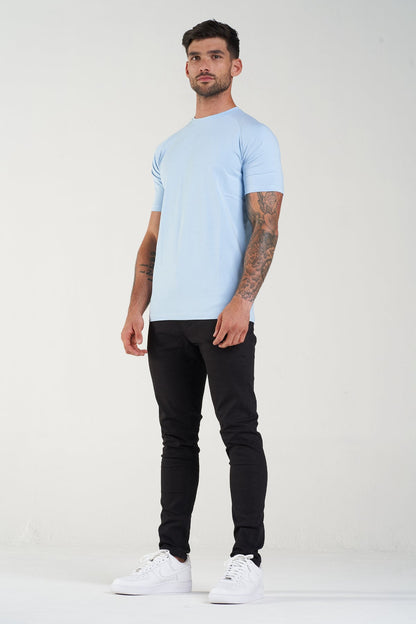 MUSCLE T-SHIRT - LIGHT BLUE