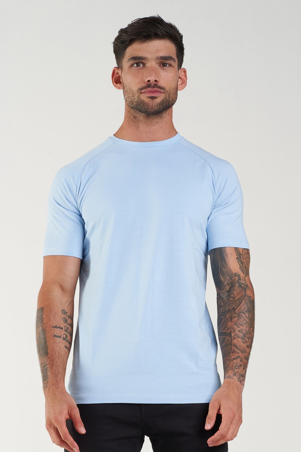 MUSCLE T-SHIRT - LIGHT BLUE