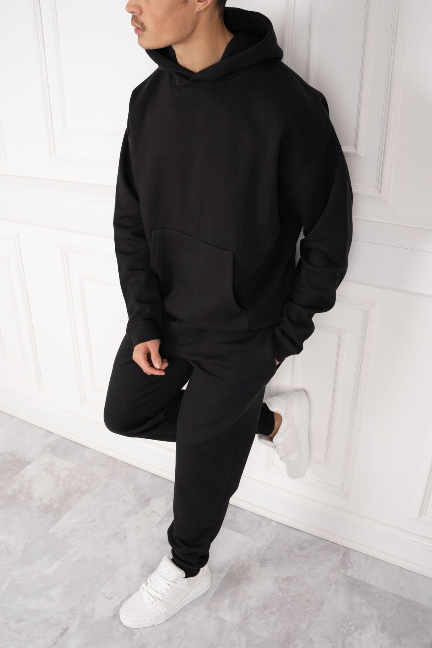 DAY TO DAY OVERSIZED FULL TRACKSUIT - BLACK