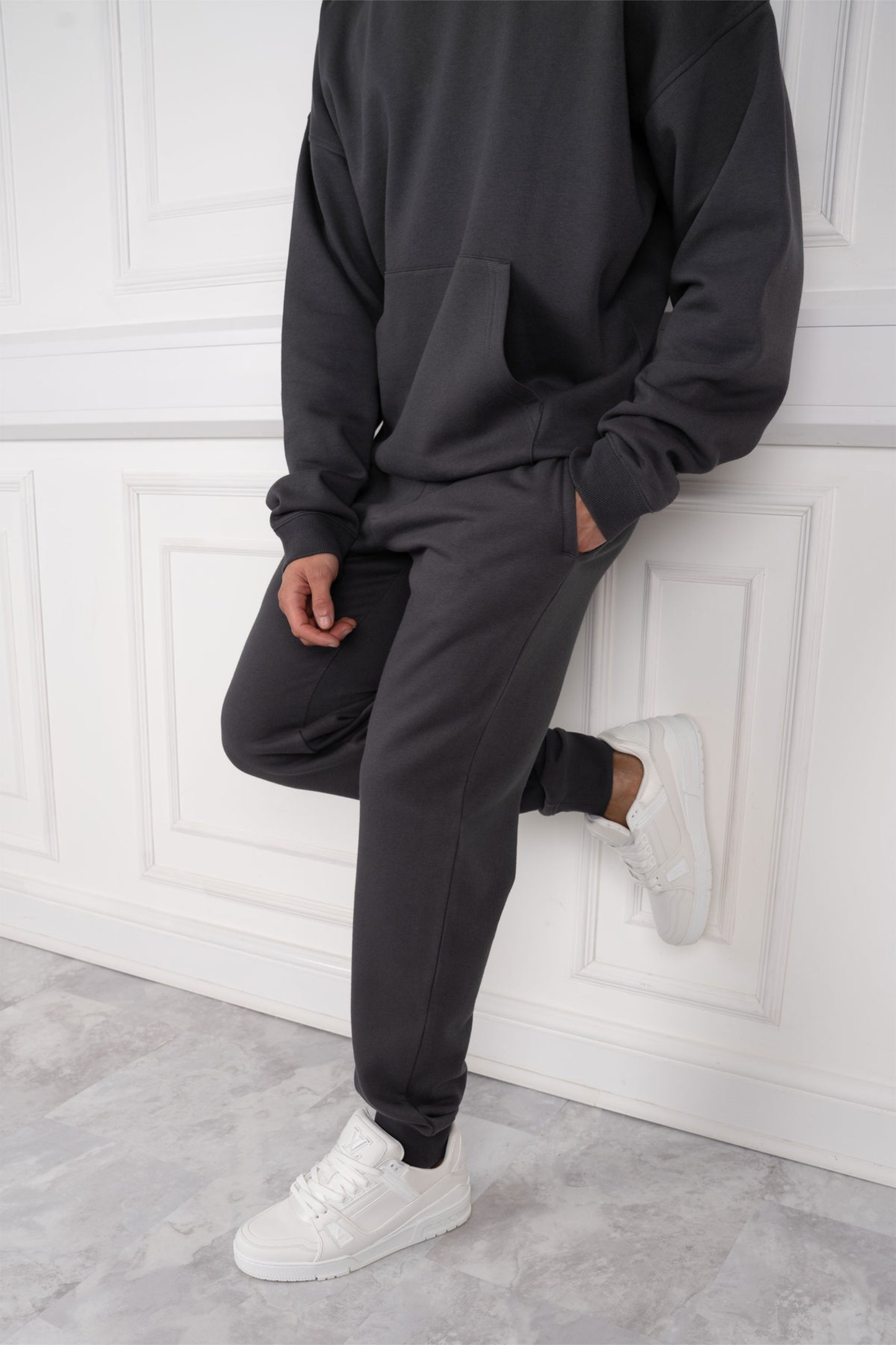 DAY TO DAY OVERSIZED FULL TRACKSUIT - CHARCOAL