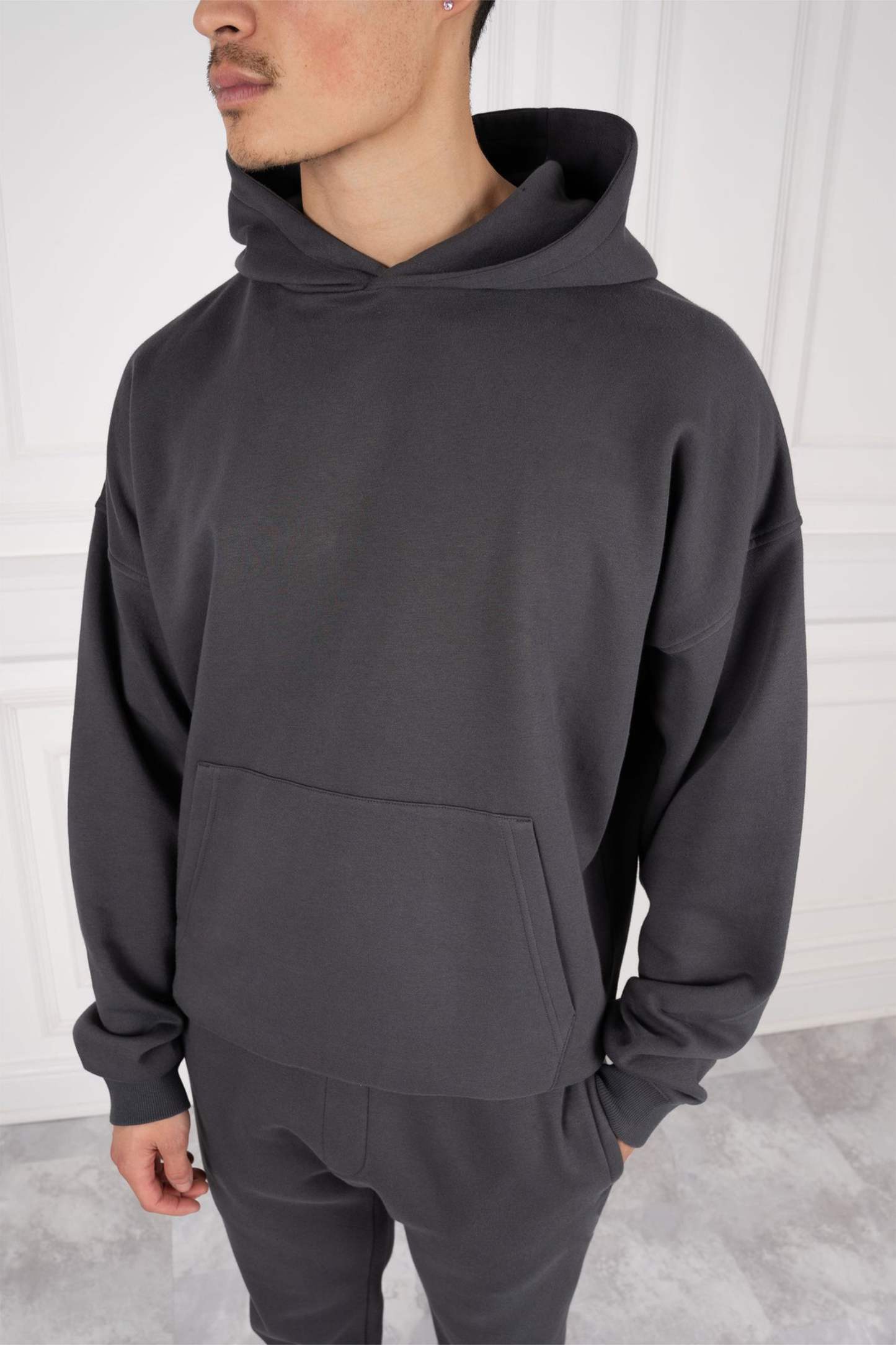 DAY TO DAY OVERSIZED FULL TRACKSUIT - CHARCOAL