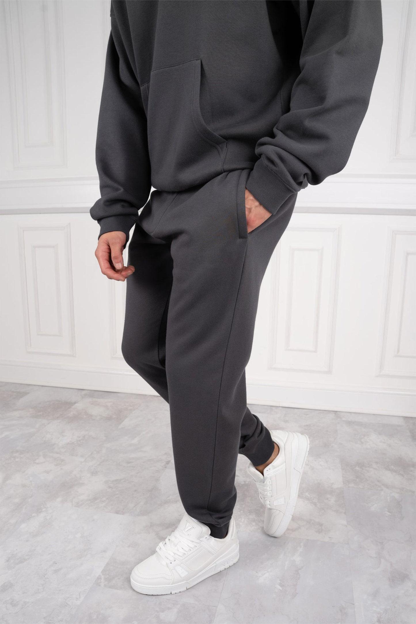 DAY TO DAY OVERSIZED FULL TRACKSUIT - CHARCOAL