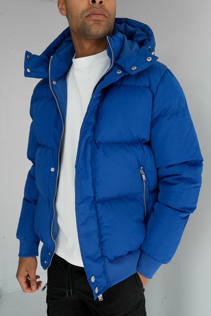 INSULATED PUFFER JACKET - BLUE