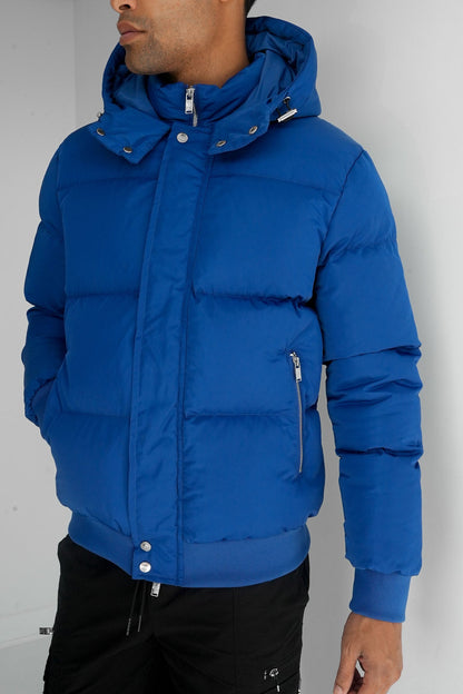 INSULATED PUFFER JACKET - BLUE