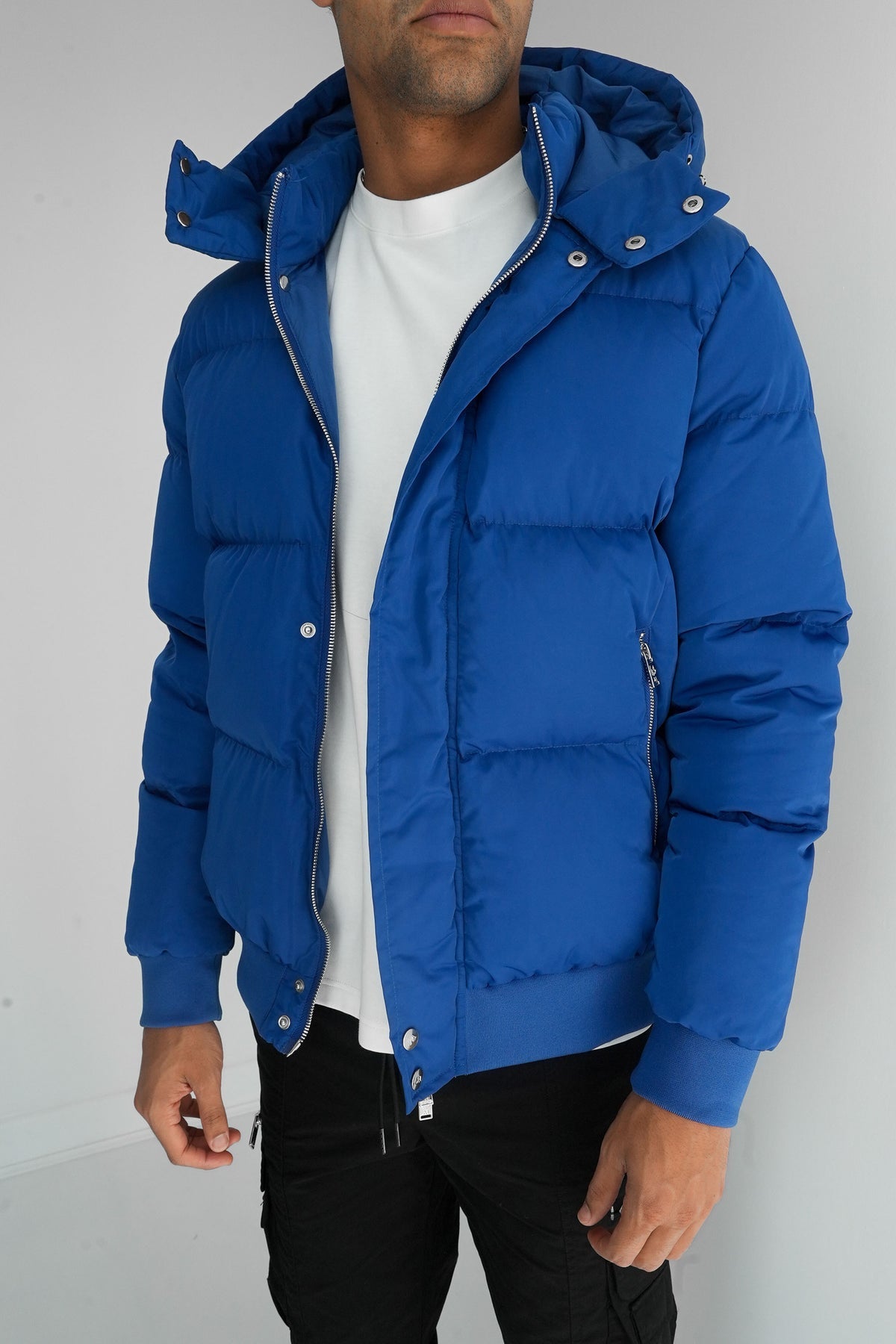 INSULATED PUFFER JACKET - BLUE