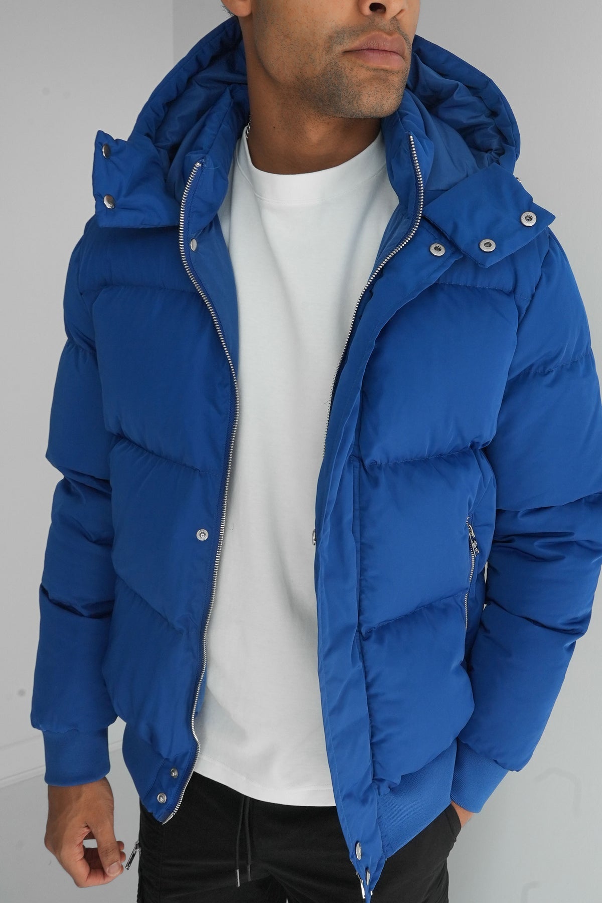 INSULATED PUFFER JACKET - BLUE