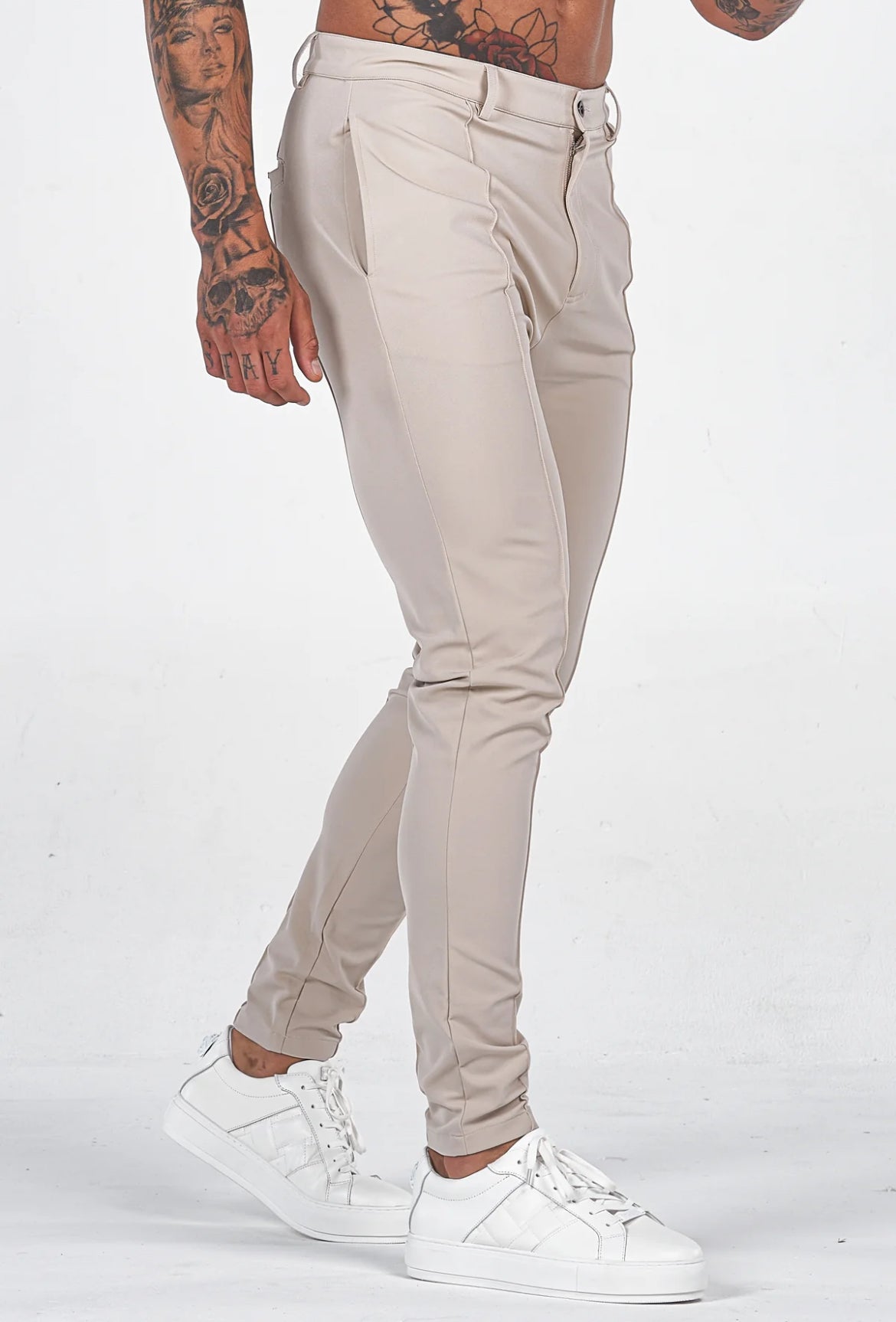 THE VOCO TROUSERS - CREAM