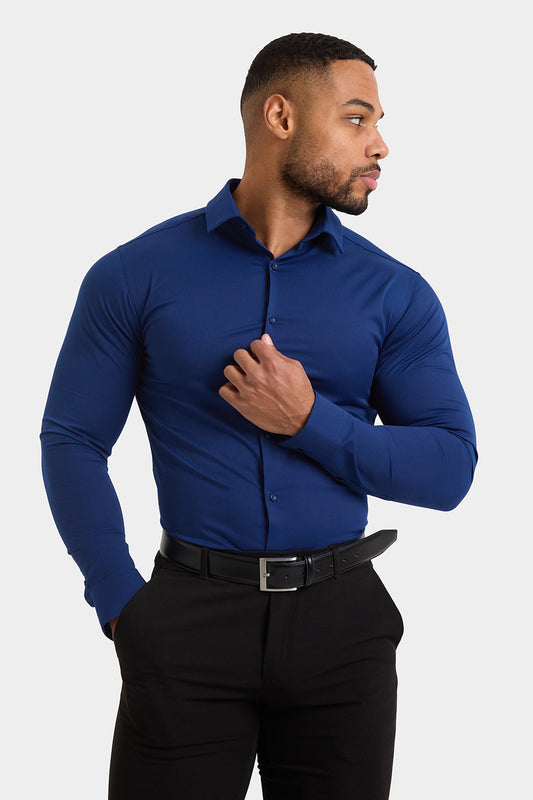 THE ATHLETIC STRETCH SHIRT - NAVY