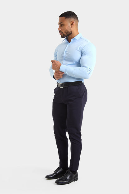 THE ATHLETIC STRETCH SHIRT - BABY BLUE