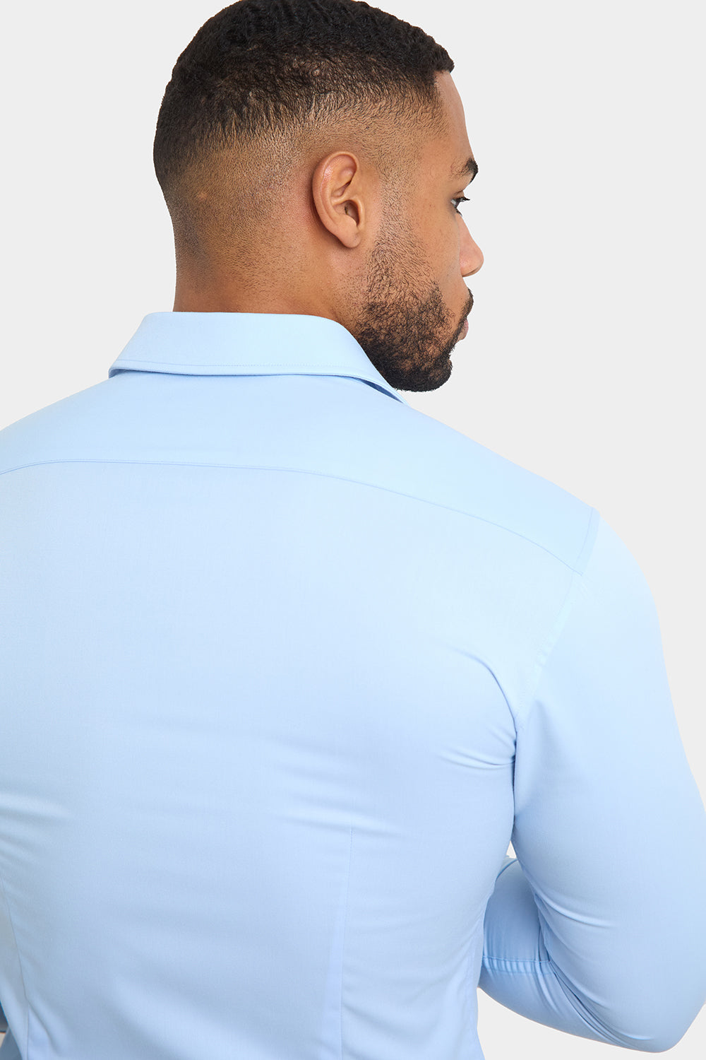 THE ATHLETIC STRETCH SHIRT - BABY BLUE