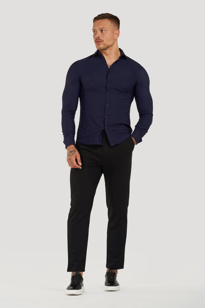 THE ATHLETIC STRETCH SHIRT - NAVY