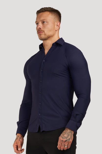 THE ATHLETIC STRETCH SHIRT - NAVY