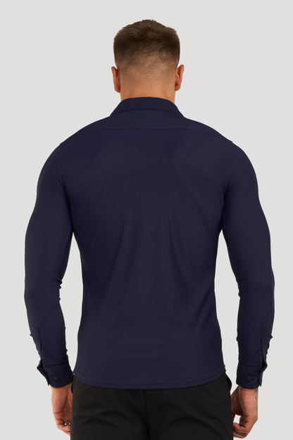 THE ATHLETIC STRETCH SHIRT - NAVY