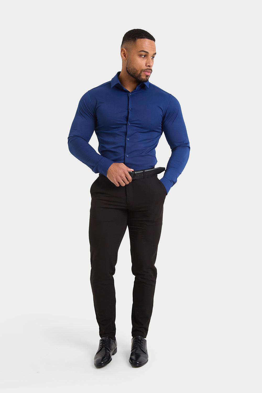 THE ATHLETIC STRETCH SHIRT - NAVY